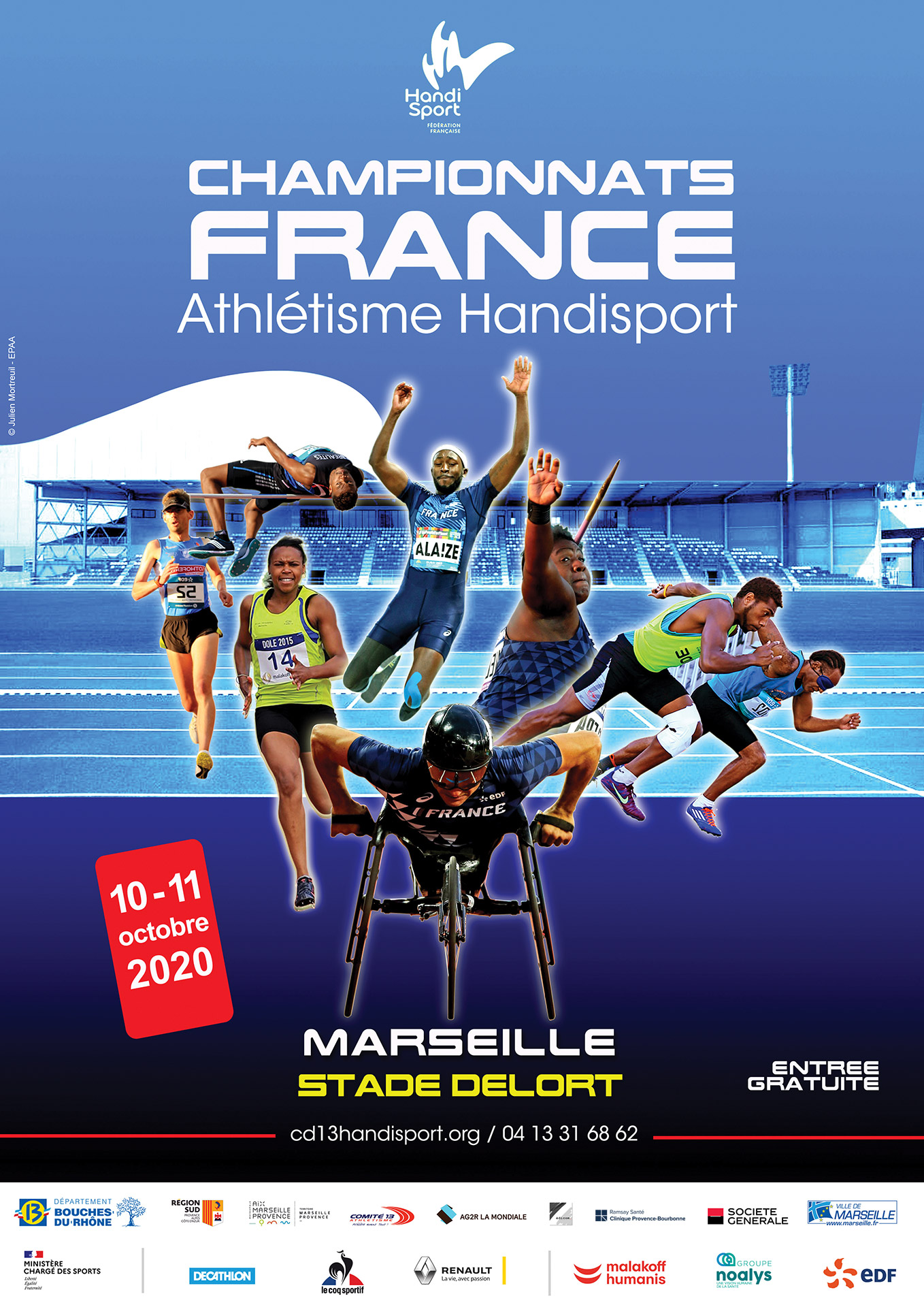 Affichage des championnats de France d'athlétisme handisport